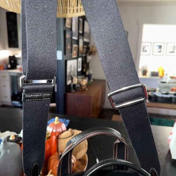 Coach Black Leather Tote with Logo Straps - Picture 10 of 10